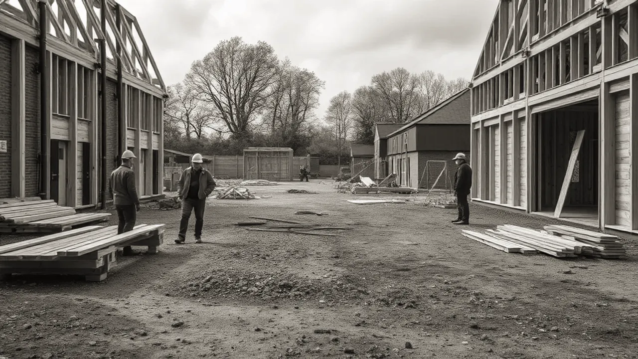The site involved in average cost of divorce UK 2024, near Liverpool, seen from a distance