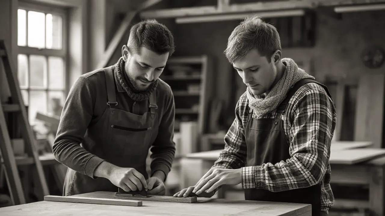 Two professionals working on Joinery in Crosby and Waterloo near Liverpool